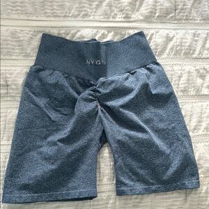 NVGTN Blue Bike Shorts Elastic Waist